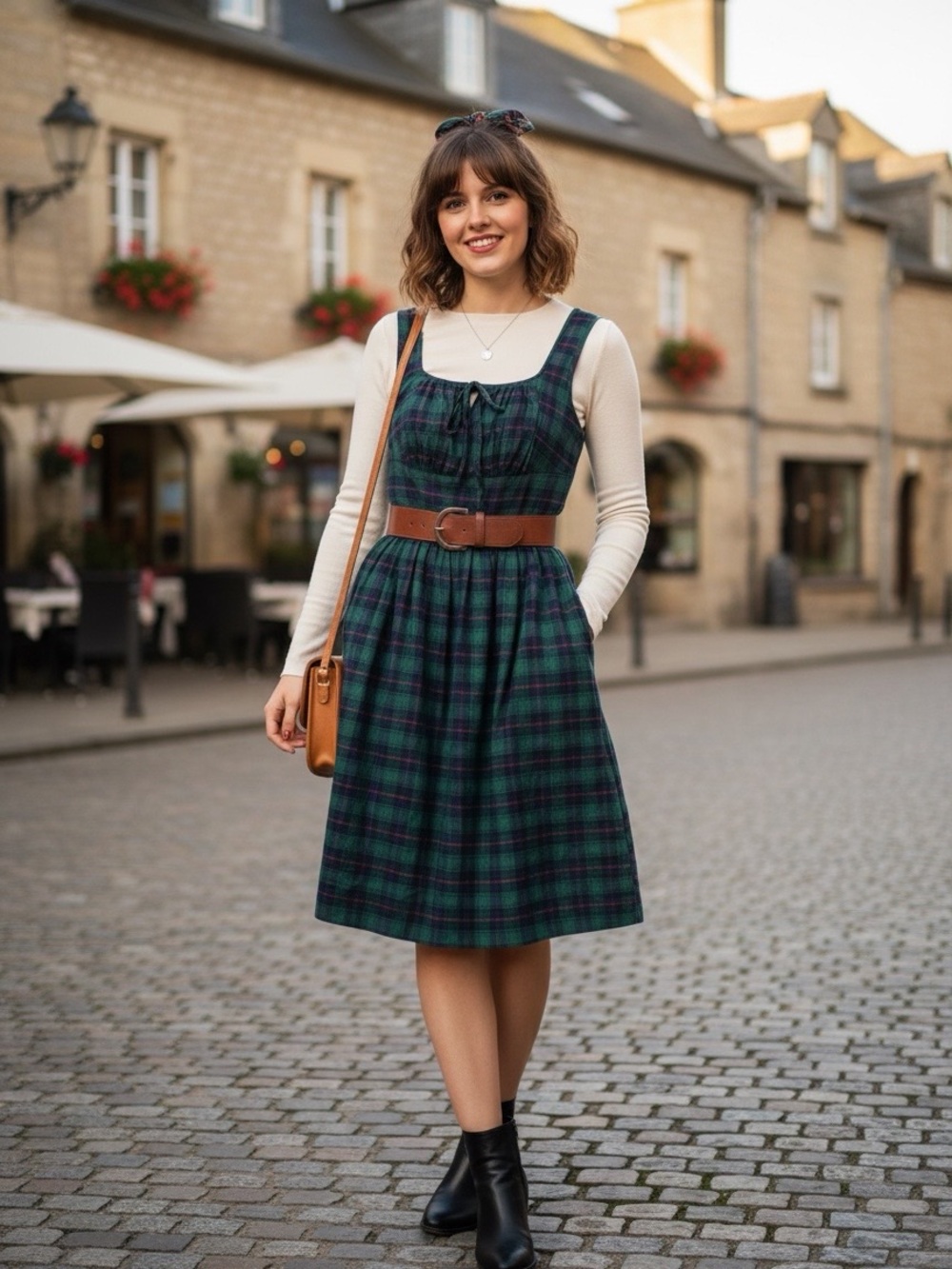 Emily Plaid Dress from the vintage-inspired brand Hearts and Found
